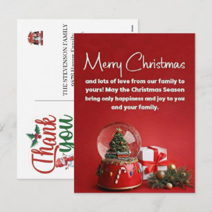 Danke für Ihre Geschäftschristmas-Karten Feiertagspostkarte