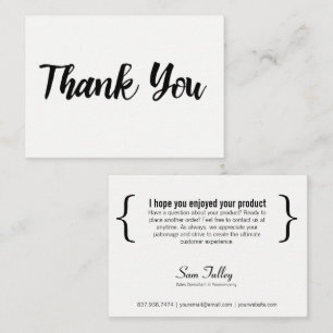 Danke für Ihre Visitenkarte