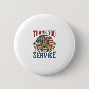Danke für Ihren Dienst Militärstiefel-Shirt De Button