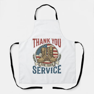Danke für Ihren Dienst Militärstiefel-Shirt De Schürze