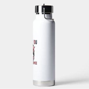 Danke für Ihren Dienst Patriotischer Unordentliche Trinkflasche