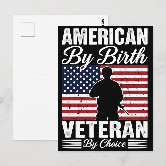 Danke für Ihren Dienst: Veterans Day 2025 Postkarte (Vorne/Hinten)