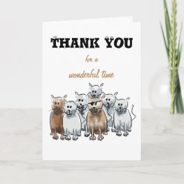 Danke für Katzen eines wunderbare Zeit-Cartoon