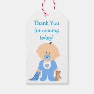 Danke für kommenden blauen geschenkanhänger