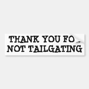 Danke für nicht Tailgating (Minya Autoaufkleber