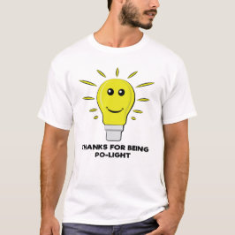 Danke für Po-Light - Funny Bulb Pun T-Shirt