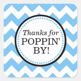 Danke für Poppin' By Square Aufkleber - Zickzack