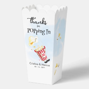 Danke für Poppin von Popcorn Hochzeit Geschenkschachtel