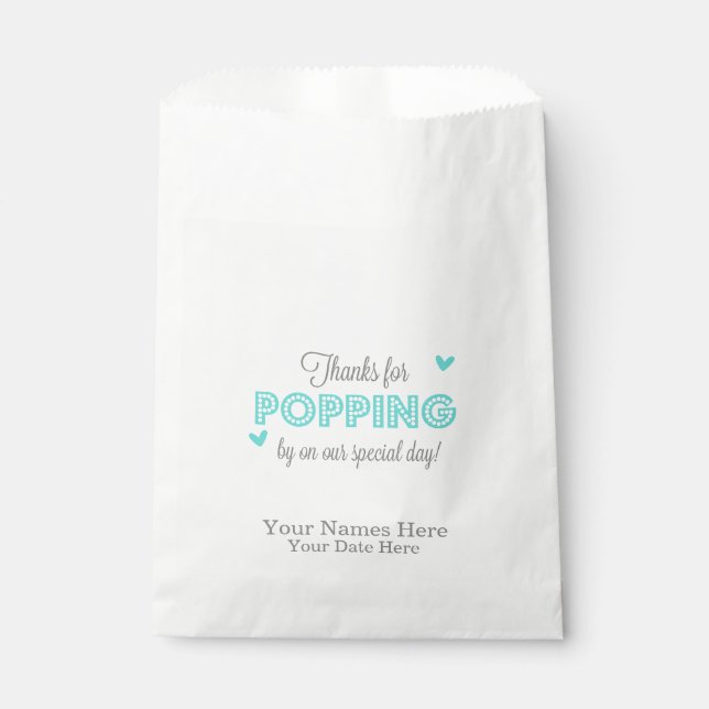 Danke für Popping, Sweet Danke, Gastgeschenke Hoch Geschenktütchen (Vorderseite)