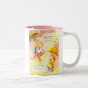 Danke für Sein meine Freund-Tasse Zweifarbige Tasse