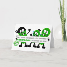 Danke für Unterstützung der Mitochondriopathie Karte