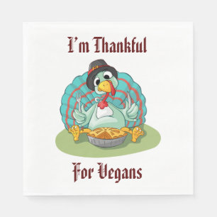 Danke für Vegans Erntedank Holiday Türkei Serviette