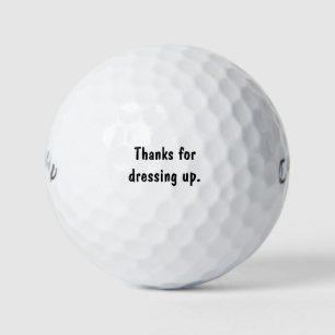 Danke fürs Aufstylen Lustige Hochzeitsgeschenke Golfball