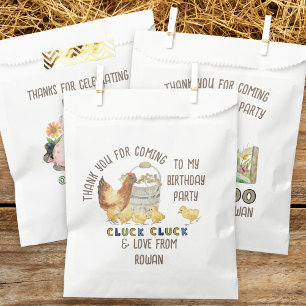 Danke fürs Kommen Hühnerfarm Geburtstag Geschenktütchen