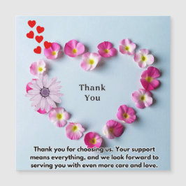 Danke fürs Kommen Magnetkarte