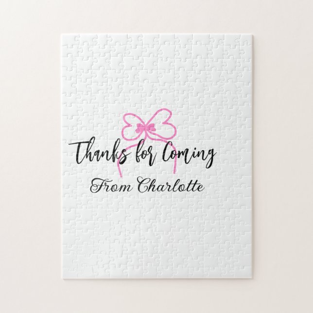 Danke fürs Kommen Name des Absenders Textnachricht (Vertikal)