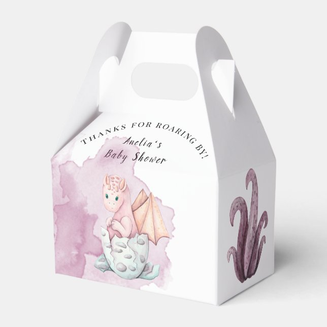 Danke fürs Räuchern! Dragon Baby Shower Geschenkschachtel (Vorderseite)