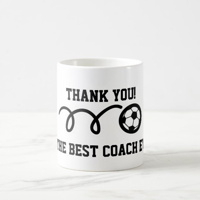 Danke, | Fußbalball-Kaffee-Tasse zu trainieren Kaffeetasse (Mittel)