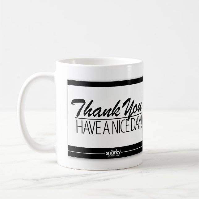 Danke Fußmatten-Tasse Kaffeetasse (Links)