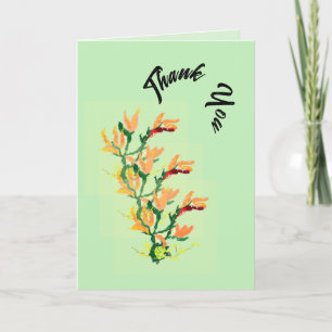 Danke, G card: Japanische asiatische Blume Dankeskarte