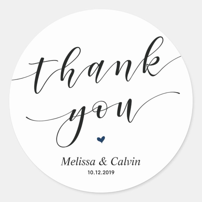 Danke Gastgeschenk Hochzeit Wedding Sticker / Labe (Vorderseite)