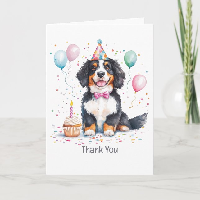 Danke Geburtstag Berner Sennenhund (Vorderseite)