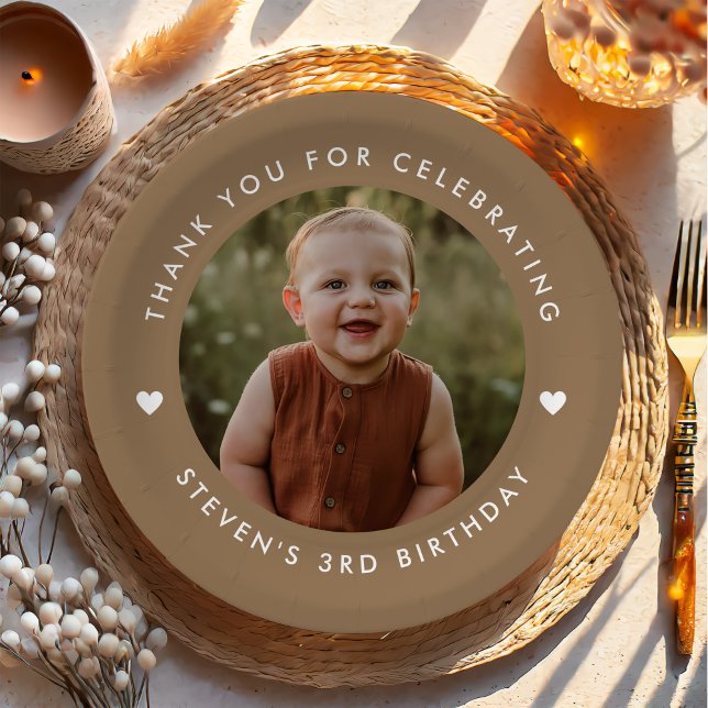 Danke, Geburtstag Foto Pappteller (Von Creator hochgeladen)