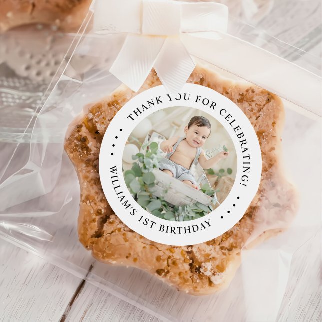 Danke, Geburtstag Foto Runder Aufkleber (Von Creator hochgeladen)