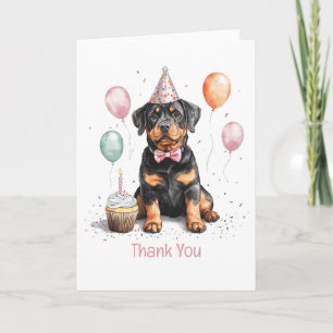 Danke Geburtstags Rottweiler Hund