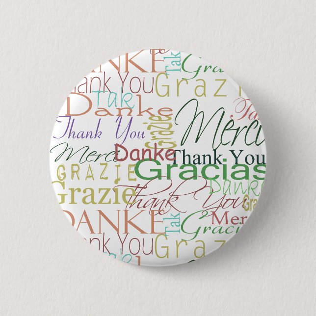 Danke Geschenke Button (Vorderseite)