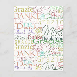 Danke, Geschenke Postkarte