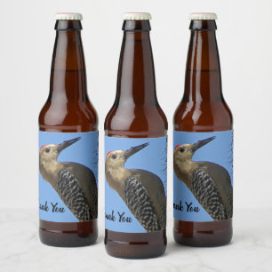 Danke Gila Woodpecker Foto Bird Aufwertung Bierflaschenetikett
