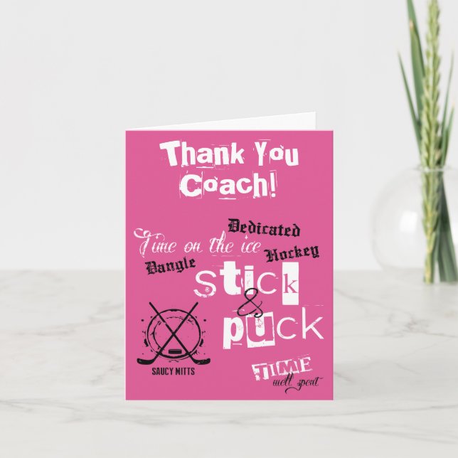 Danke Girls Hockey Coach Stick Puck Time Pink (Vorderseite)