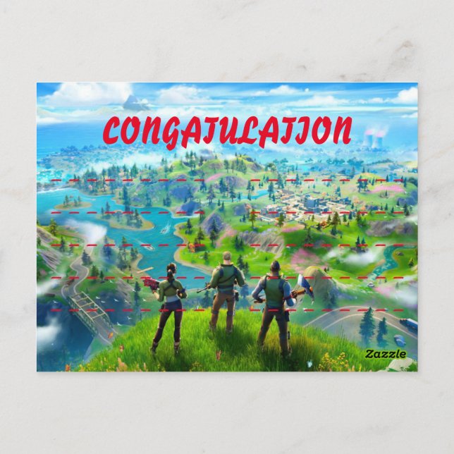 Danke Giving Fornite Postkarte (Rückseite)