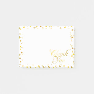 Danke Gold Herzen Post-it Klebezettel