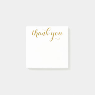 Danke Gold Schrift 3 x 3 Post-it Klebezettel