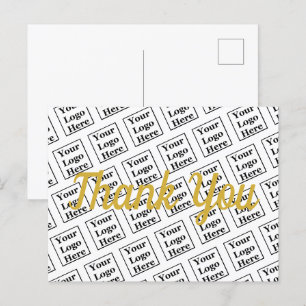 Danke Gold Schrift Ihr Logo Hier Vorlage Postkarte