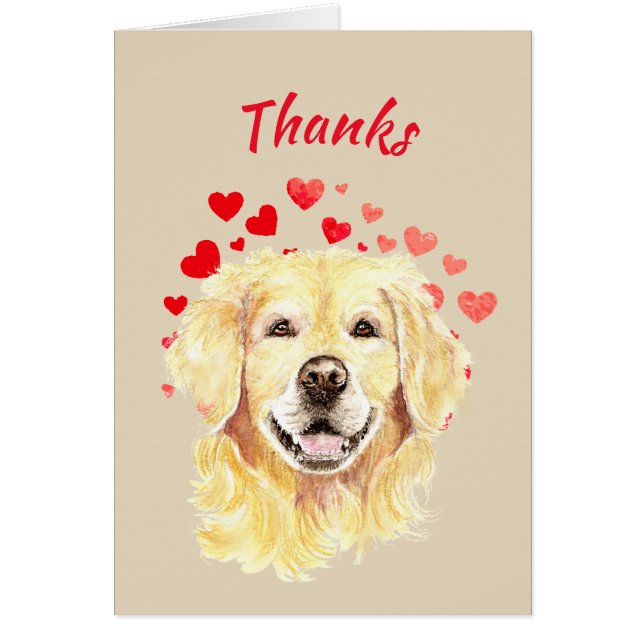Danke, Golden Retriever Dog (Vorne)