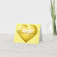 Danke! Goldenes Glasherz - innen leer