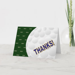 Danke! -Golf Dankeskarte