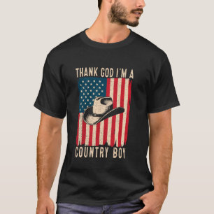 Danke Gott, dass ich ein Country-Musik-Junge Cowbo T-Shirt