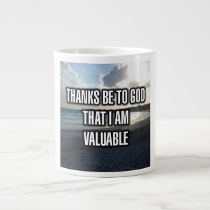 Danke Gott, dass ich wertvoll bin Tasse