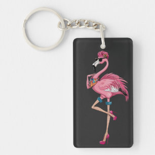 Danke Gott, dass Sie mich zu heißem Zitat Flamingo Schlüsselanhänger