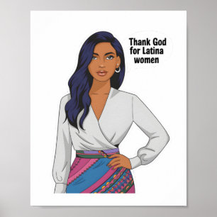 Danke Gott für die Frau Sticker Poster