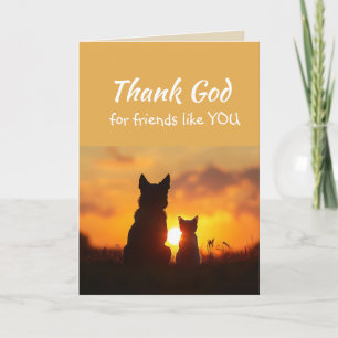Danke Gott für Freunde wie dich Sunset Pets