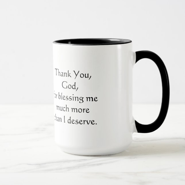 Danke, Gott - Tasse (Rechts)
