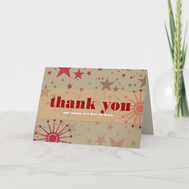 Danke, Gracias Merci Danke für die Stars Card (Vorderseite)