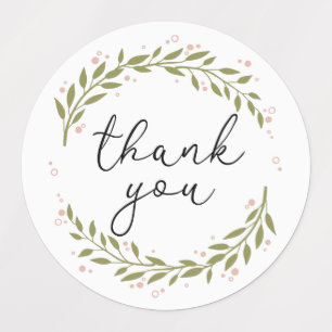 Danke, Greenery Etiketten