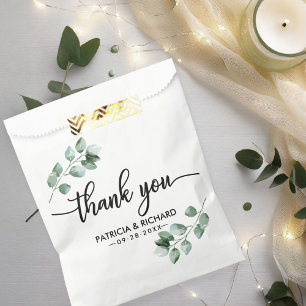 Danke Greenery Hochzeit Geschenktütchen