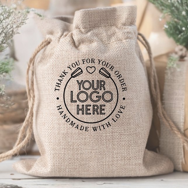 Danke | Handmade in Liebe Business-Logo Gummistempel (Von Creator hochgeladen)